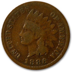 1886 Indian Head Cent Type-I Good+ 1886 Indian Head Cent Type-I Good+